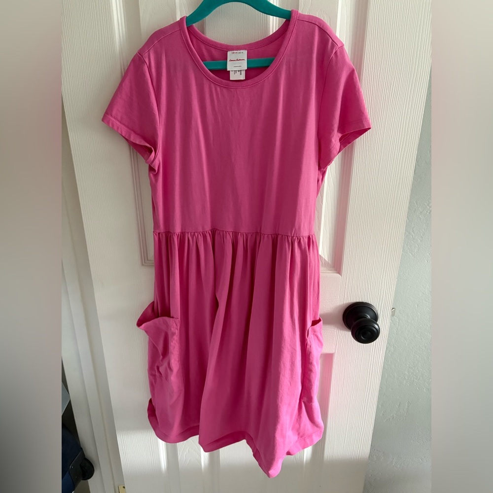 Hanna Anderson pink Kids Dress soft jersey